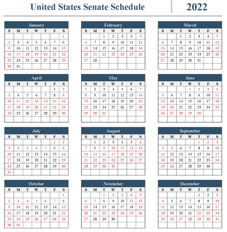 Senate Schedule - United States Senate Periodical Press Gallery